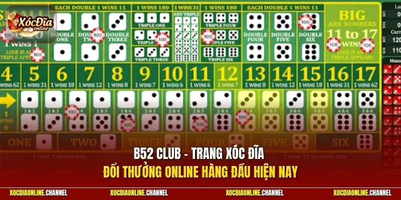 B52 CLUB - Trang xóc đĩa đổi thưởng online hàng đầu hiện nay