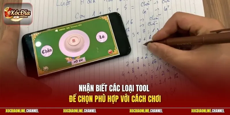 Nhận biết các loại tool để chọn phù hợp với cách chơi