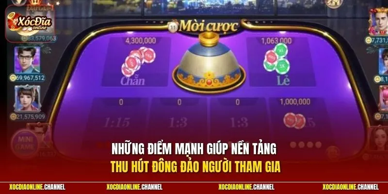 Những điểm mạnh giúp nền tảng thu hút đông đảo người tham gia